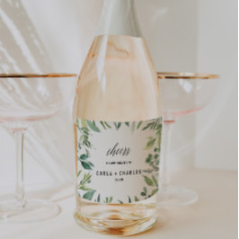 Modern Grey Botanical Foliage Bröllop