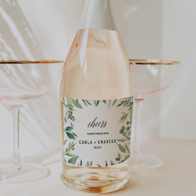 Modern Grey Botanical Foliage Bröllop (Skapare uppladdad)