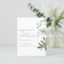 Modern Grey Change of Adress Flytta Vykort