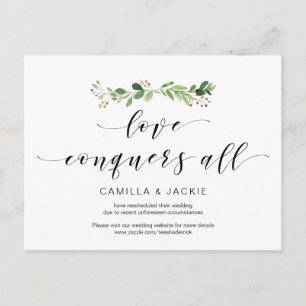 Modern Grey, Kärlek erövrar alla, uppskjutning Vykort