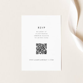 Modern Grey-minimalistisk responskort OSA Kort