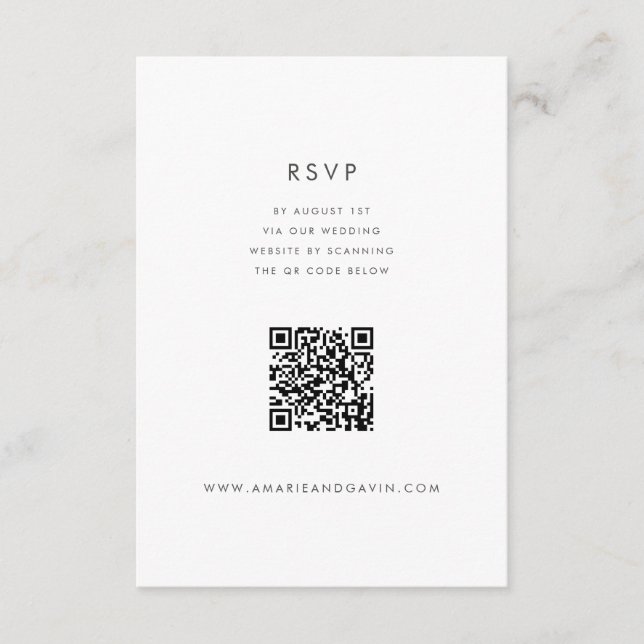 Modern Grey-minimalistisk responskort OSA Kort (Framsida)