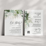 Modern Grey och Guld allt i en babyskabb Inbjudningar<br><div class="desc">Vi presenterar vår förtjusande moderna gröna och guld i en enda inbjudan till babydusch, med delikata guld-accenter i den lush-löven av sage eucalyptus löv och fernmotiv. Dess minimalistiska utformning, som är infekterad med botaniskt inslag, framkallar en känsla av bohemisk allure och skapar en förtjusad atmosfär. Dö in i vattenfärgsgrejens sköna...</div>