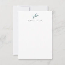 Modern Grey Personlig Stationary