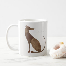 Modern Greyhound Hund Mugg