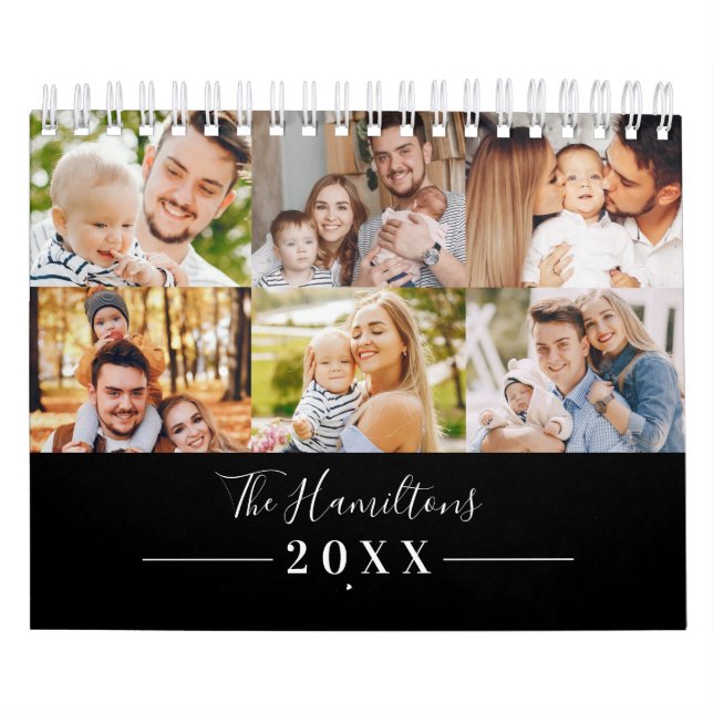 Modern Grid Collage Photo Family 2022 Kalender (Omslag)