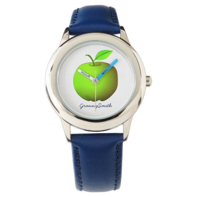 Modern Grön Äpple Armbandsur (Framsida)