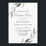 Modern Grön Blad Herrarnas Svärmoffe Inbjudan<br><div class="desc">Modern Grön Blad Herrarnas Svärmoffe Inbjudan
Se matchande kollektion i butik eller nedan</div>