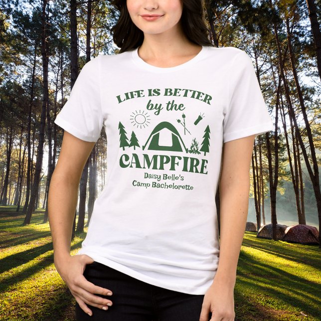 Modern Grön Camp Möhippa Helg T Shirt (Skapare uppladdad)