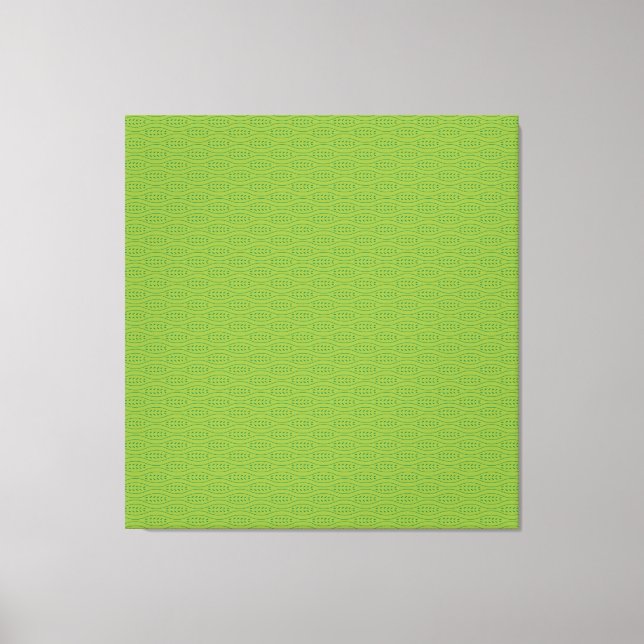 Modern grön canvaskonst Minimalistiskt sovrum (Framsida)