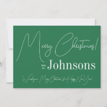Modern Grön God Jul