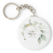 Modern Grön & Guld Eukalyptus  