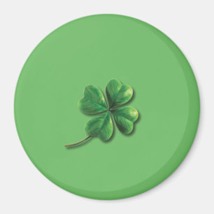 Modern grön irländsk shamrock magnet