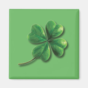 Modern grön irländsk shamrock magnet