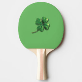 Modern Grön Irländsk Shamrock Pingisracket