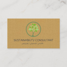 Modern grön konsulent för visitkort