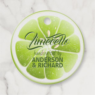 Modern Grön Lime Frukt Limecello Gåvor Etiketter