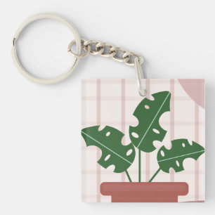 Modern Grön Monstera Blad Växt Födelsedagskort