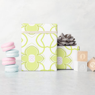 Modern grön och vit besättning av Lime Presentpapper