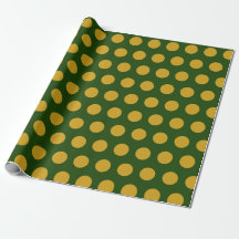 Modern Grön Polka Prickar Jul