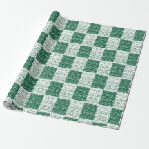 Modern Grön & Vit Mudcloth Afrikanskt Inspirerad H