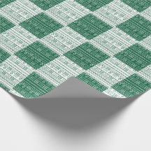 Modern Grön & Vit Mudcloth Afrikanskt Inspirerad H