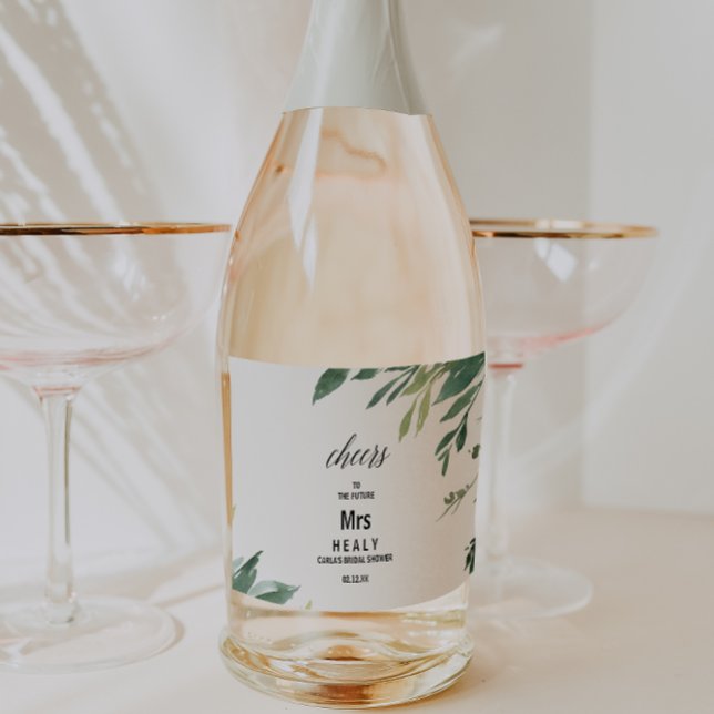 Modern Grönska Botanisk Lövbröllopsfest (Skapare uppladdad)