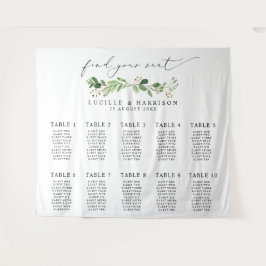 Modern Grönskande Bröllops Plats Plan