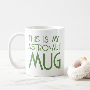 Modern Grönt Astronaut mugg