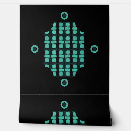 Modern Grönt Black Abstrakt Mönster Elegant