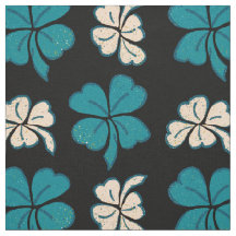 Modern Grönt Black Klöver Shamrock Teckning Mönste