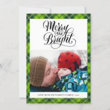 Modern Grönt Black Tartan Play Roligt Script Enkel