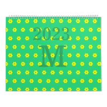 Modern grönt blommor daisy mönster