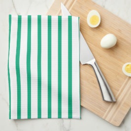 Modern Grönt Blue Rand Kitchen Towel Kökshandduk