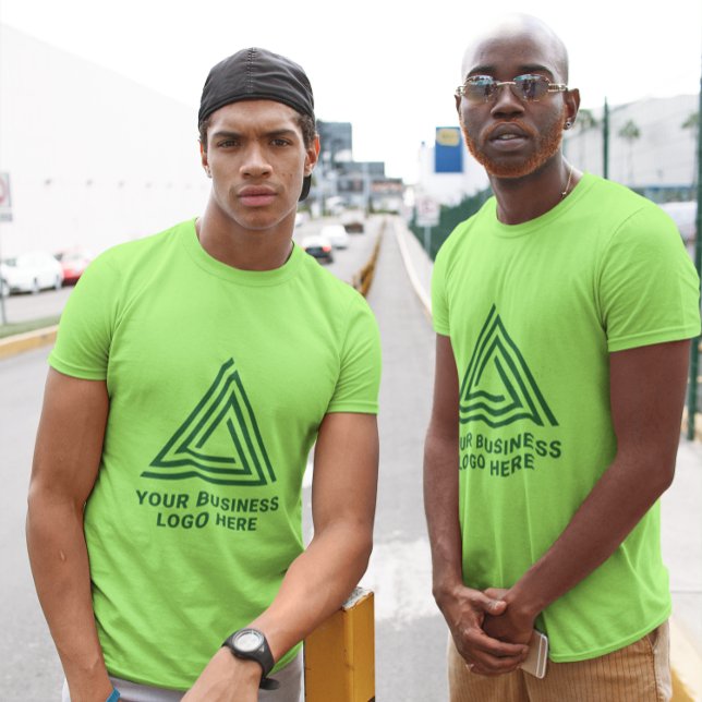 Modern Grönt Business Logotyp T Shirt (Green Logo Tees)