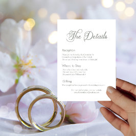 Modern Grönt Calligraphy o White Details Card Inbjudningar