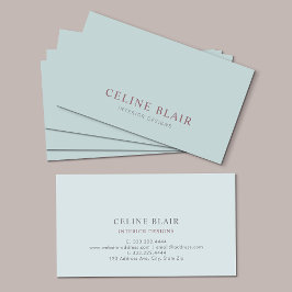 Modern Grönt - enkel minimal Visitkort