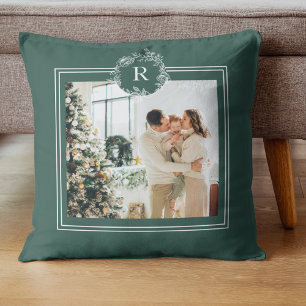 Modern Grönt   Familjefoto   Inledande Kudde