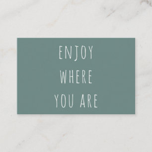 Modern Grönt får en bra offert Visitkort