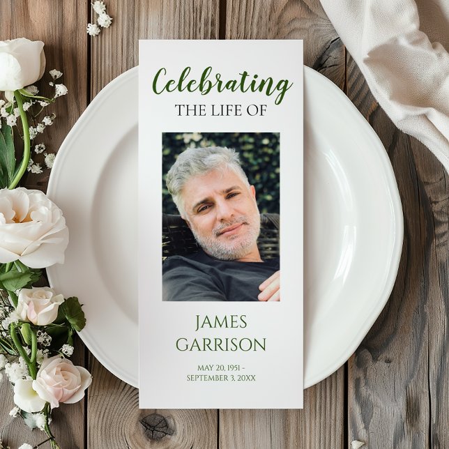 Modern Grönt Firande i Life Memorial Program (Skapare uppladdad)