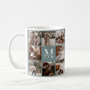 Modern Grönt - flera fotosamlingskassor Kaffemugg