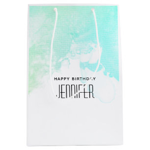 Modern Grönt för Abstrakt och blått vattenfärgsföd