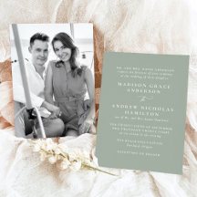 Modern Grönt för minimalt utbyte, foto Bröllop