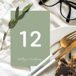 Modern Grönt för skriptväxling - minimalistiskt Br Inbjudningar