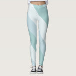 Modern Grönt för trendigets Elegant, blå  Leggings<br><div class="desc">Trendig Elegant Blå Grönt Mall Modern Design Pastel Färg Leggings.</div>