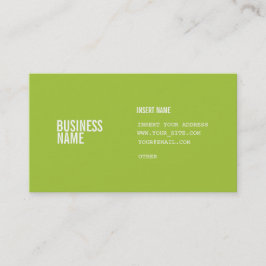 Modern grönt formaterar med kolonner kondenserat visitkort