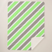 Modern Grönt Grått Diagonal Stripe Mönster