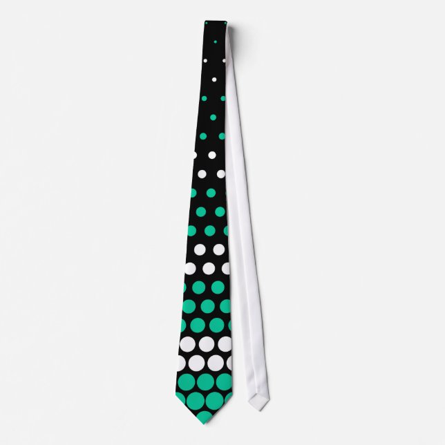 Modern Grönt i Karibien och White Polka Dot Slips (Framsida)