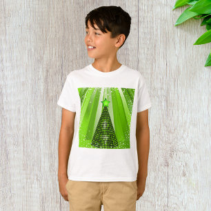Modern Grönt Julgran med stjärnan T Shirt