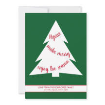 Modern Grönt Julgranar Helgdag-skript